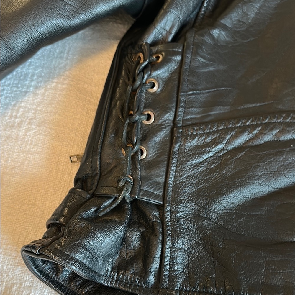 First Manufacturing Black Leather Jacket - image 6